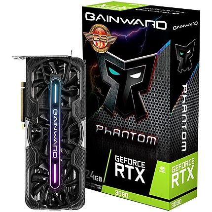 Gainward GeForce RTX 3090 Phantom GS 24GB GDDR6X, 384bit, PCI-E Gen 4 x16, 1x HDMI v2.1, 3x DP.