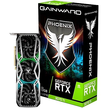 GWD GeForce RTX 3070Ti Phoenix 8GB GDDR6X, 256 bit, PCI-Express Gen4 x16, 3x DP, 1x HDMI, 2x 8 pin pwr connector, NED307T019P2-1046X