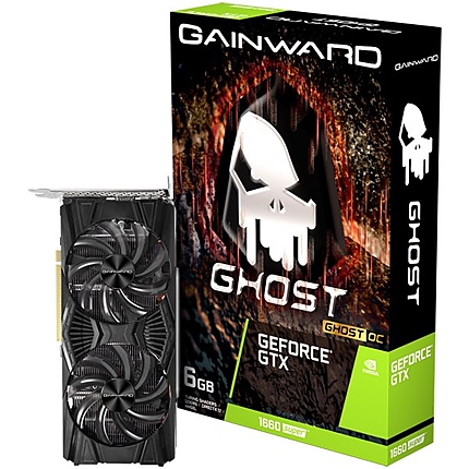 Gainward GeForce® GTX 1660 SUPER Ghost OC 6GB GDDR6 (192 bits), PCI-Express 3.0 x 16, HDMI v2.0, DisplayPort, DVI-D, dual Fan, 8 pin pwr connector, NE6166SS18J9-1160X.