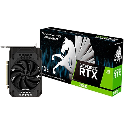 Gainward GeForce RTX 3060 Pegasus  12GB GDDR6, 192bit, 1xHDMI, 3xDP, PCI-E 4.0, max resolution 7680x4320, 8-pin power connector, recommended power 550W, NE63060019K9-190AE.