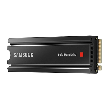 Samsung SSD 980 PRO Heatsink 1TB Int. PCIe Gen 4.0 x4 NVMe 1.3c, V-NAND 3bit MLC, Read up to 7000 MB/s, Write up to 5100 MB/s, Elpis Controller, Cache Memory 1GB DDR4