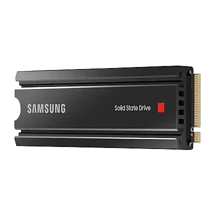 Samsung SSD 980 PRO Heatsink 2TB Int. PCIe Gen 4.0 x4 NVMe 1.3c, V-NAND 3bit MLC, Read up to 7000 MB/s, Write up to 5100 MB/s, Elpis Controller, Cache Memory 2GB DDR4