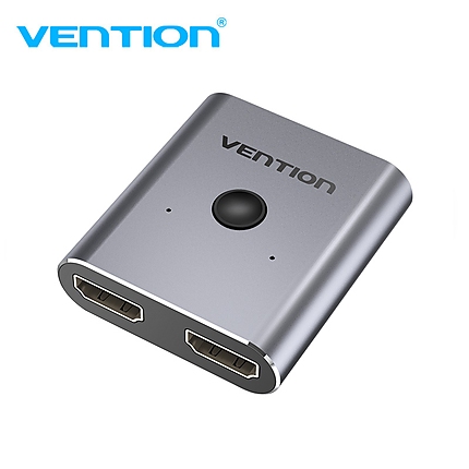 Vention Разклонител превключвател HDMI 2.0 Switcher/Splitter 2-Port Bi-Direction - Silver Aluminium - AFUH0