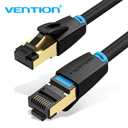 Vention Кабел LAN SFTP Cat.8 Patch Cable - 1.5M Black 40Gbps - IKABG