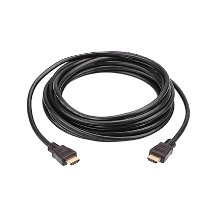 Кабел ATEN 2L-7D15H, HDMI мъжко - HDMI мъжко, с Ethernet, 4K, 15 м, Pozlateni konektori, Черен