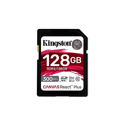 Карта памет Kingston Canvas React SDXC 128GB, UHS-II