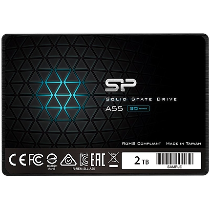 SILICON POWER A55 2TB SSD, 2.5" SATA III, Read/Write: 560 / 530 MB/s