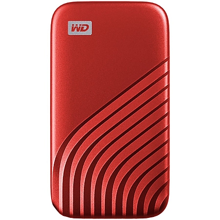 WD 1TB My Passport SSD - Portable SSD, up to 1050MB/s Read and 1000MB/s Write Speeds, USB 3.2 Gen 2 - Red