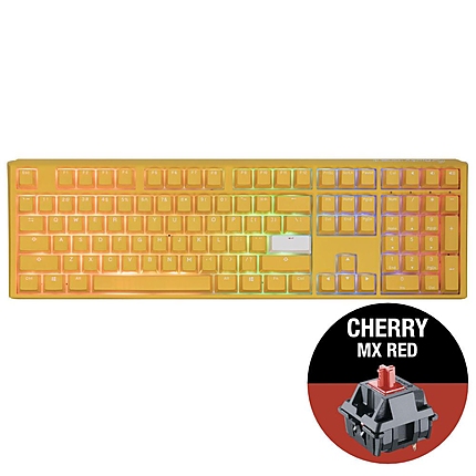 Геймърскa механична клавиатура Ducky One 3 Yellow Full-Size, Cherry MX Red