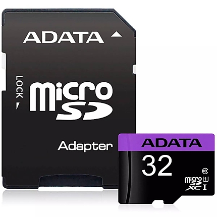 ADATA 32GB MicroSDHC UHS-I CLASS 10 (with adapter)