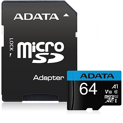 ADATA 64GB MicroSDXC UHS-I CLASS 10 (with adapter)