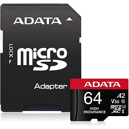 ADATA 64GB MicroSDXC UHS-I U3 V30S High (with adapter)