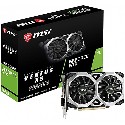 MSI Video Card NVidia GeForce GTX 1650 VENTUS XS 4G OC