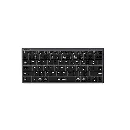 Безжична клавиатура A4TECH FBX51C FStyler Stone black, Bluetooth, 2.4 GHz, USB-C, Сив