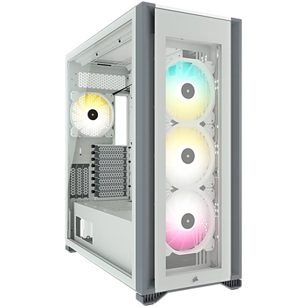 CORSAIR iCUE 7000X RGB Tempered Glass Full-Tower ATX PC Case — White