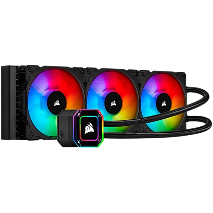 Corsair iCUE H150i ELITE CAPELLIX, 360mm Radiator, Triple 120mm ML RGB Fans, Software Control