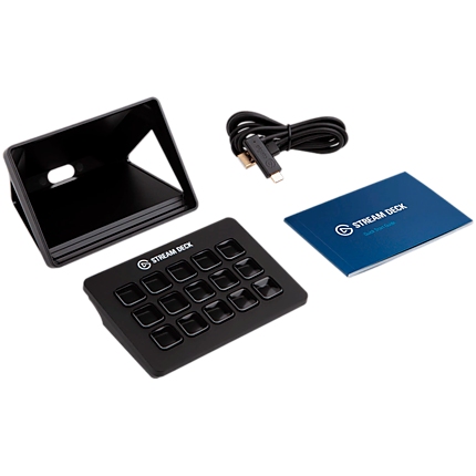 Elgato Stream Deck MK.2, 15 LCD keys, One-touch tactile operation, Elgato Game Capture, OBS, Twitch, Twitter, YouTube, Mixer, Automated alerts, Onscreen Antics w/ GIFs, Automated Plugins, Interchangeable Faceplates, USB Type C, Detachable stand