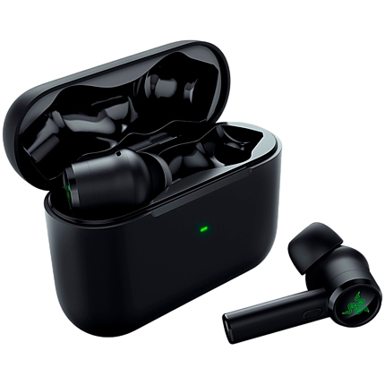 Razer Hammerhead True Wireless Pro, THX Certified true wireless earbuds, Advanced hybrid active noise cancellation (ANC), 10mm Drivers, Comply™ foam tips, 60ms Low Latency, Touch Controls, Up to 20 hours of battery life