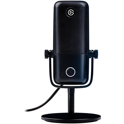 ELGATO Wave:1, Premium USB Condenser Microphone and Digital Mixing Solution, Anti-Clipping Technology, Tactile Mute, Streaming and Podcasting