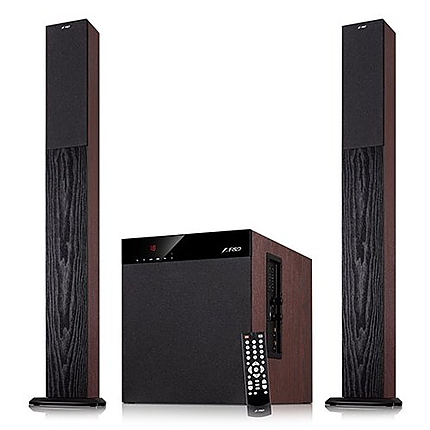 Multimedia - Speaker F&D T-400X (2.1, 100W, 400Hz-20kHz, Subwoofer: 20Hz-100Hz, USB/SD card reader, FM, Remote control, Wooden)