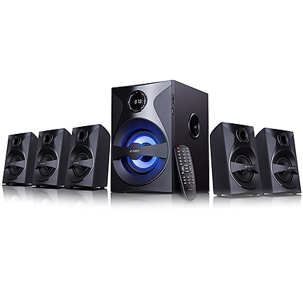 Multimedia - Speaker F&D F3800X 3" full range driver for satellites, 5.25" bass driver for subwoofer, Innovative automatic multi-color LED, BT 4.0, USB/SD card reader, FM, LED Display