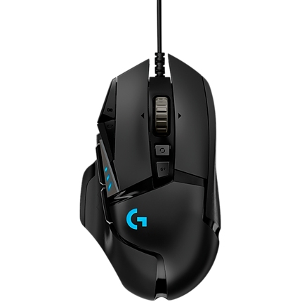 LOGITECH G502 Corded Gaming Mouse - HERO - BLACK - USB - EER2