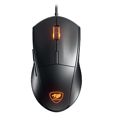 COUGAR Minos XT Gaming Mouse, RGB 3 zone 16.8 million colors,4000 DPI,ADNS-3050 Optical gaming sensor,1000Hz Polling Rate,20M gaming switches,6 Programmable Buttons,Dimension 125(L) x 68(W) x 38(H) mm