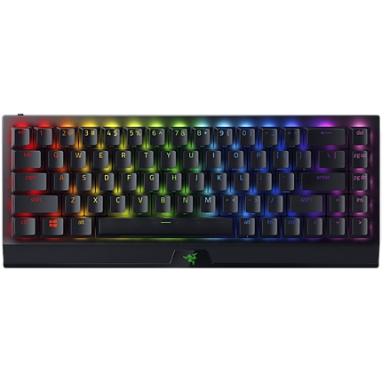 Razer BlackWidow V3 Mini HyperSpeed - Wireless Mechanical Gaming Keyboard (Green Switch) Phantom Edition - 65%, 80 million keystroke lifespan, 1000 Hz Ultrapolling, Aluminum construction