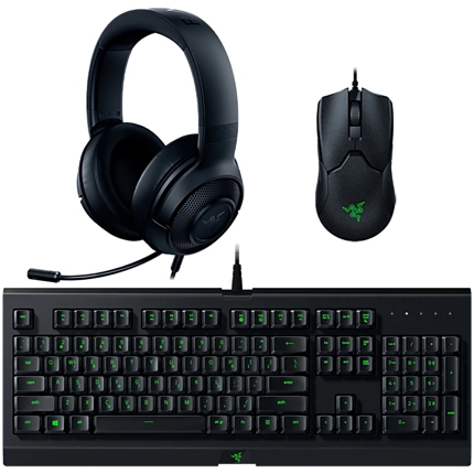 Razer Power Up Bundle - Keyboard Cynosa Lite, Mouse Viper, Headset Kraken X Lite.