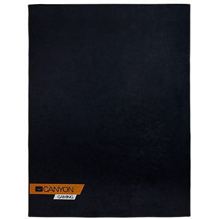 floor mats for gaming chair Size: 100x130cm lower side:antislip basedurable polyester fabricColor: Black  with canyon logo