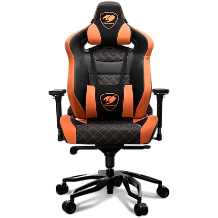 COUGAR Armor Titan PRO, Gaming chair, Suede-Like Texture, Body-embracing High Back Design, Breathable Premium PVC Leather, Memory Head Pillow & Lumbar Pillow, 170Вє Reclining, 4D Adjustable Arm Rest, Class 4 Gas Lift Cylinder