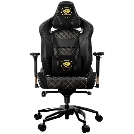 COUGAR Armor Titan PRO - ROYAL, Gaming chair, Suede-Like Texture, Body-embracing High Back Design, Breathable Premium PVC Leather, Memory Head Pillow & Lumbar Pillow, 170? Reclining, 4D Adjustable Arm Rest, Class 4 Gas Lift Cylinder