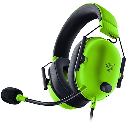 Razer BlackShark V2 X - Green, 12 Hz вЂ“ 28 KHz Frequency Response, 32 в„¦ (1 kHz) Impedance, Razer TriForce Driver, Breathable memory foam, Advanced passive noise cancellation, Analog 3.5 mm Connection, 100 Hz вЂ“ 10 kHz Microphone Frequency, 1.3 m