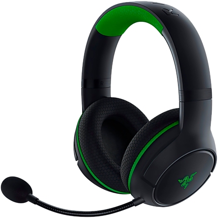 Razer Kaira for Xbox - Black, Xbox Wireless Headset (via Xbox Wireless Adapter for Windows 10), TriForce 50mm Drivers, HyperClear Cardioid Mic, FlowKnit memory foam ear cushions, On-earcup audio controls, Battery life: Up to 15 hours