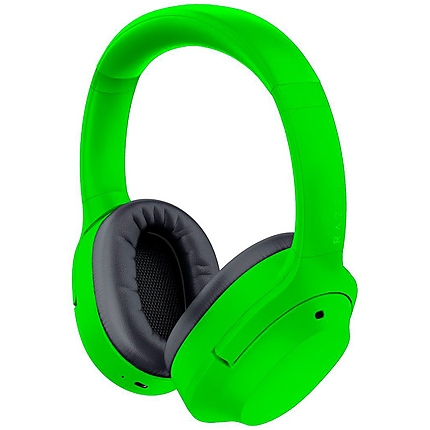 Razer Opus X - Green, Wireless Low Latency Headset with ANC Technology, 2 x 40 mm dynamic drivers, Bluetooth 5.0, 60ms low latency connection, Weight: 270g, Frequency Response: 20 Hz – 20 kHz Up to 30 hours with ANC on (up to 40 hours with ANC off)