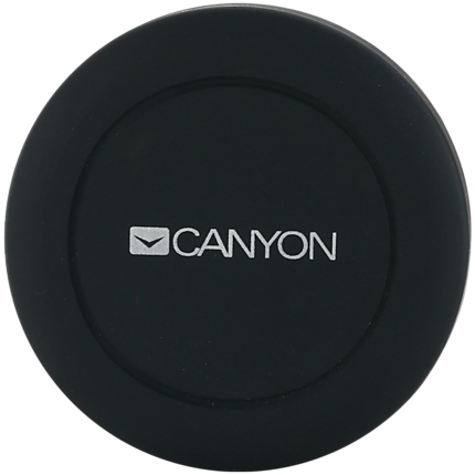 CANYON CH-2 Car Holder for Smartphones,magnetic suction function,with 2 plates(rectangle/circle), black,44*44*40mm 0.035kg