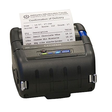 Citizen Mobile Label and Receipts printer CMP-30II Print Sizes 3", USB, Serial, CPCL/ESC