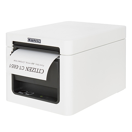 Citizen CT-E651 Printer; USB, Pure White