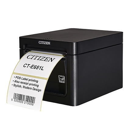 Citizen CT-E651L Printer; Label, USB, Black