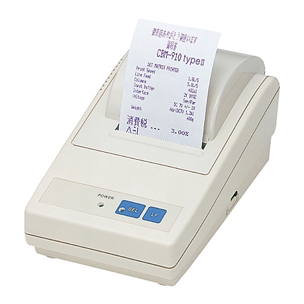 Citizen CBM-910II Dot matrix impact printer; Serial; External 230V PSU; 24 col.; White