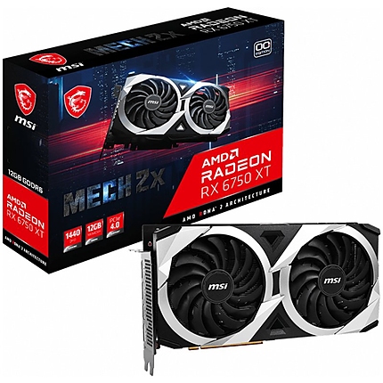 MSI Video Card AMD Radeon RX 6750 XT MECH 2X 12G OC