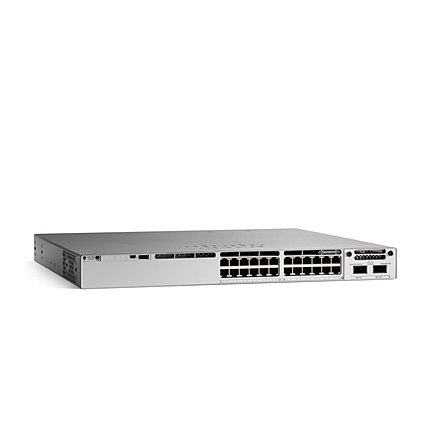 Cisco Catalyst 9300 24-port 1G copper, with fixed 4x1G SFP uplinks, PoE+ Network Essentials