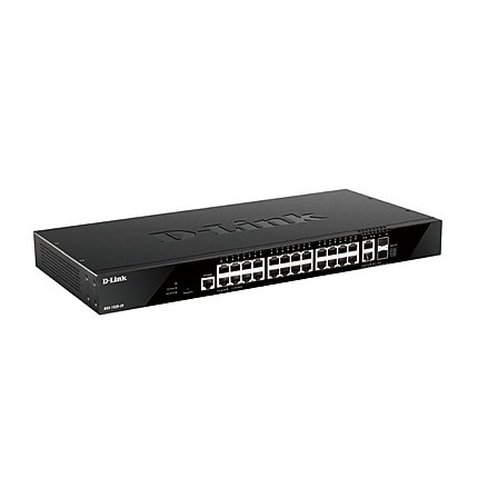 D-Link 24 ports GE + 2 10GE ports + 2 SFP+ Smart Managed Switch