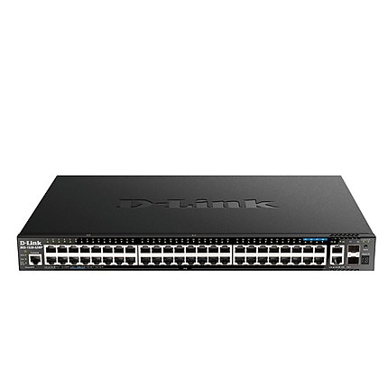 D-Link 44 ports GE PoE + 4 ports 2.5 GE PoE + 2 10GE ports + 2 SFP+ Smart Managed Switch