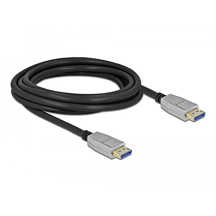 Кабел Delock DisplayPort 2.0 мъжко - DisplayPort мъжко, 3.0м, 10K, Черен