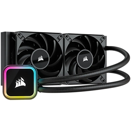 CORSAIR iCUE H100i RGB ELITE, 240mm Radiator, Liquid CPU Cooler