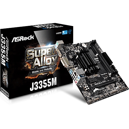 Дънна платка ASROCK J3355M,  Intel® Dual-Core Processor J3355, mATX, 2x DDR3/DDR3L