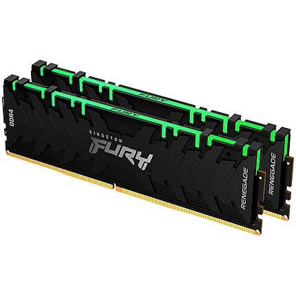 KINGSTON DRAM 32GB 3600MHz DDR4 CL16 DIMM (Kit of 2) FURY Renegade RGB Black EAN: 740617322521