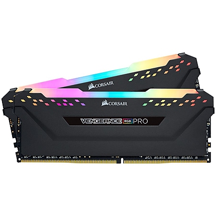 Corsair 32GB (2 x 16GB) DDR4 DRAM 3200MHz C16-18-18-36 Vengeance RGB PRO Memory Kit - Black