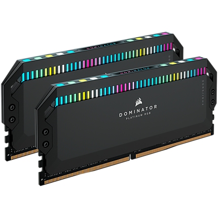 CORSAIR DOMINATOR PLATINUM RGB DDR5 32GB (2x16GB) DDR5 6200 (PC5-49600) C36 1.25V - Black